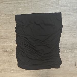 Black Ruched Skirt